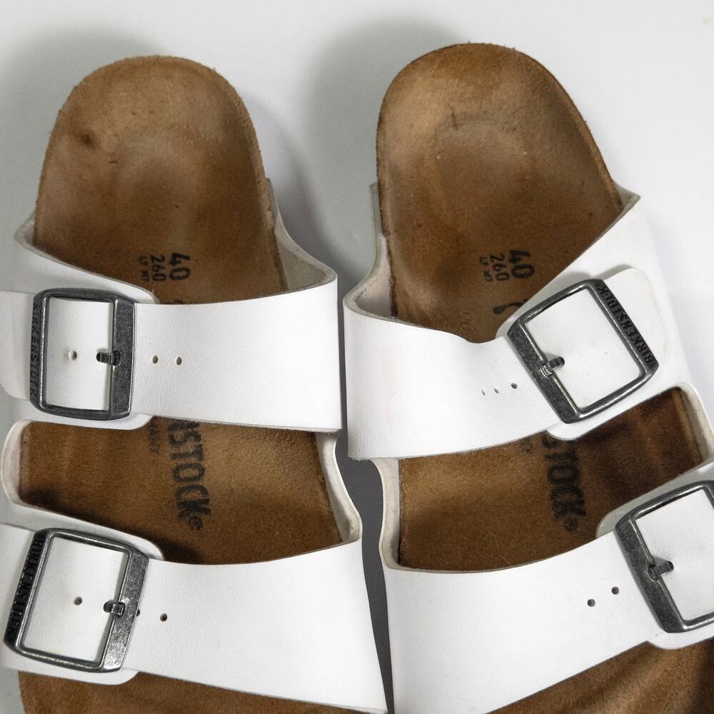 Birkenstock Arizona Sandals Size 40 (US 9)White Minimalist Normcore Comfort - Picture 4 of 7